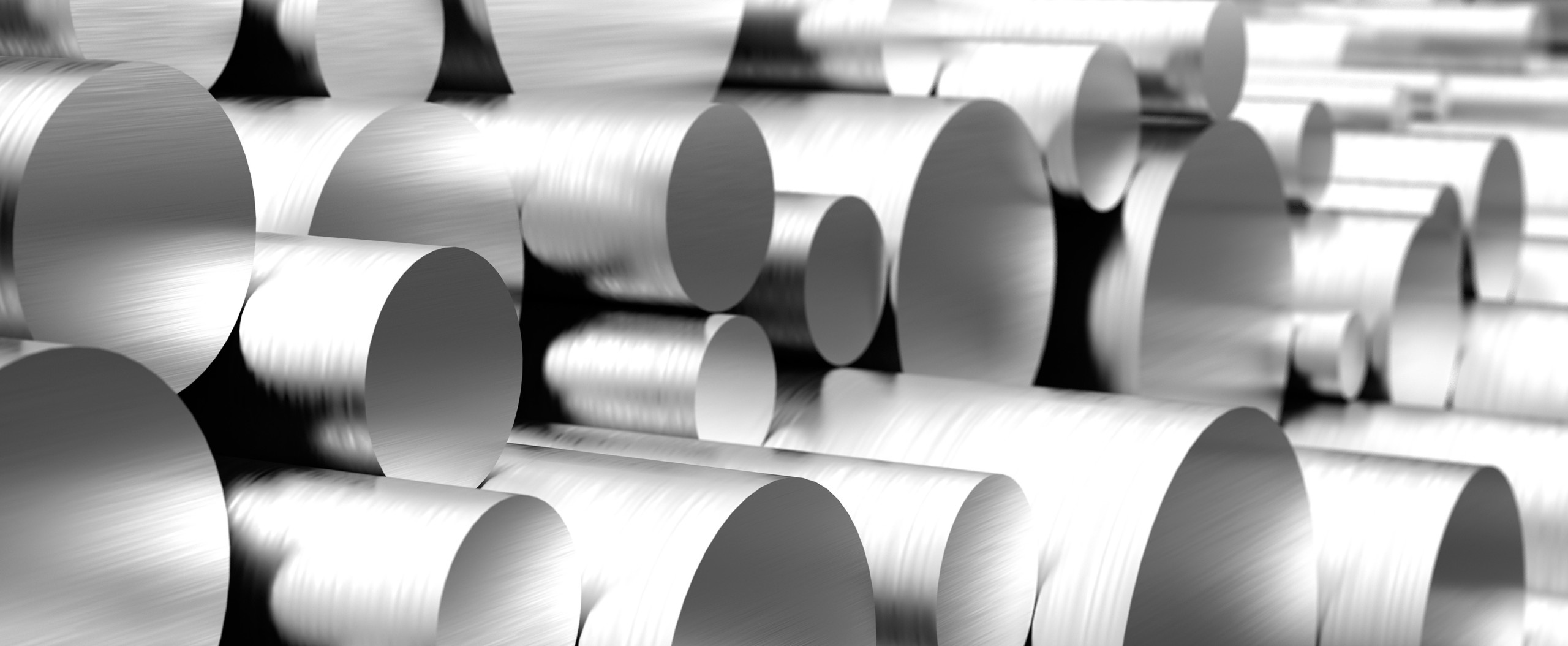 closeup of steel rods