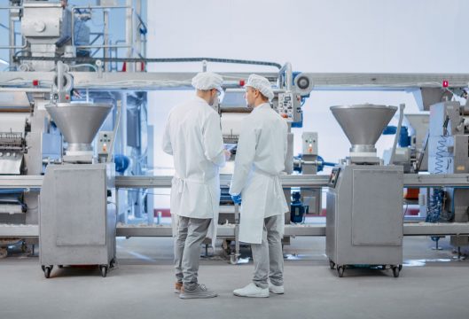 Man discussing challenges in manufacturing