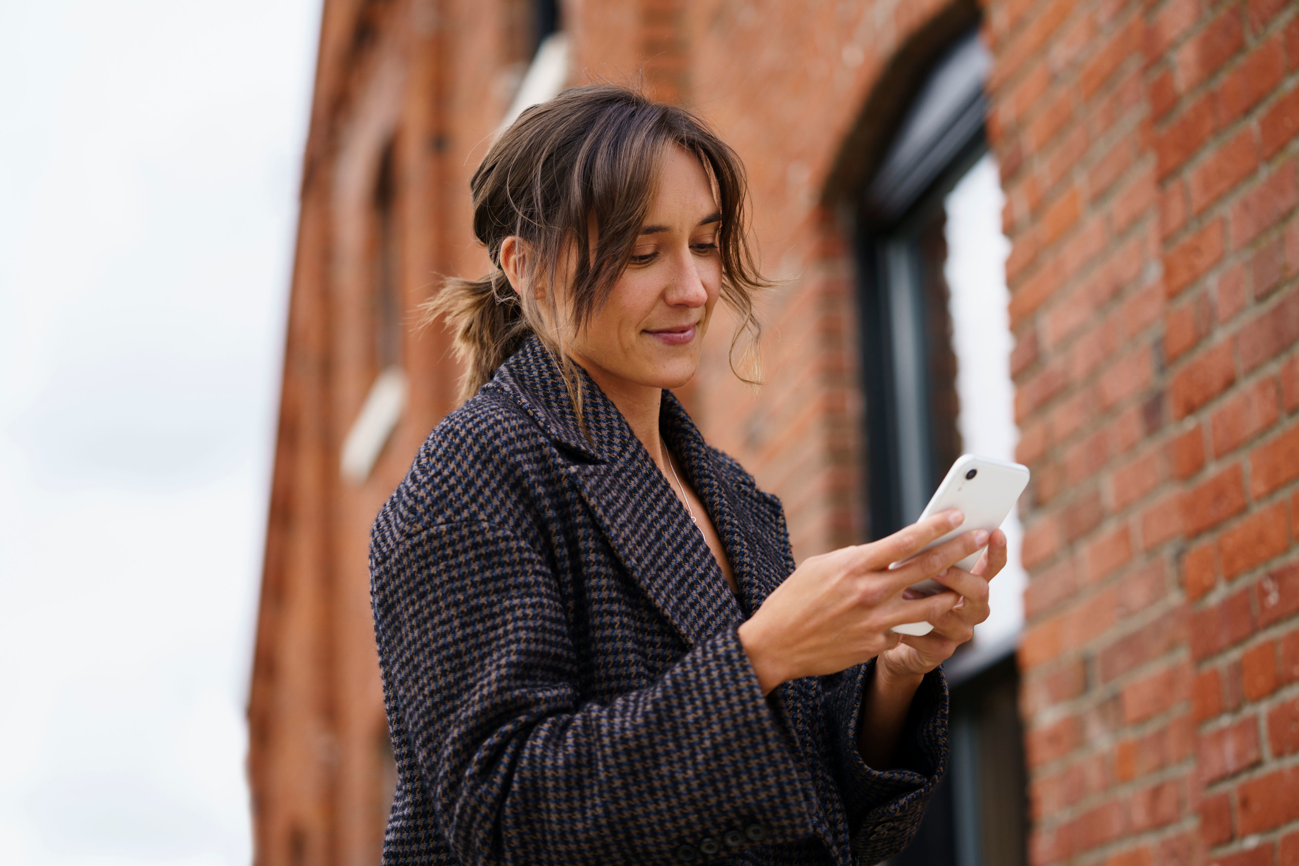 Woman using phone