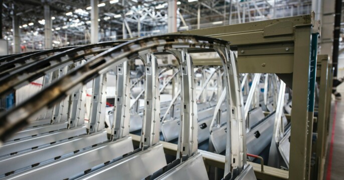 production line in factory